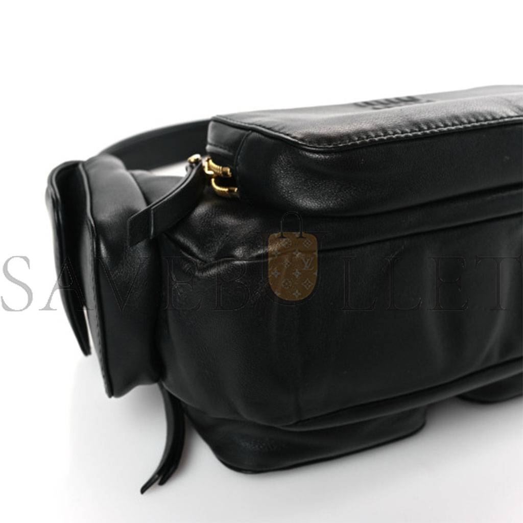 M1v M1v nappa multi pocket hobo black 5bc145 (22*13*6cm)